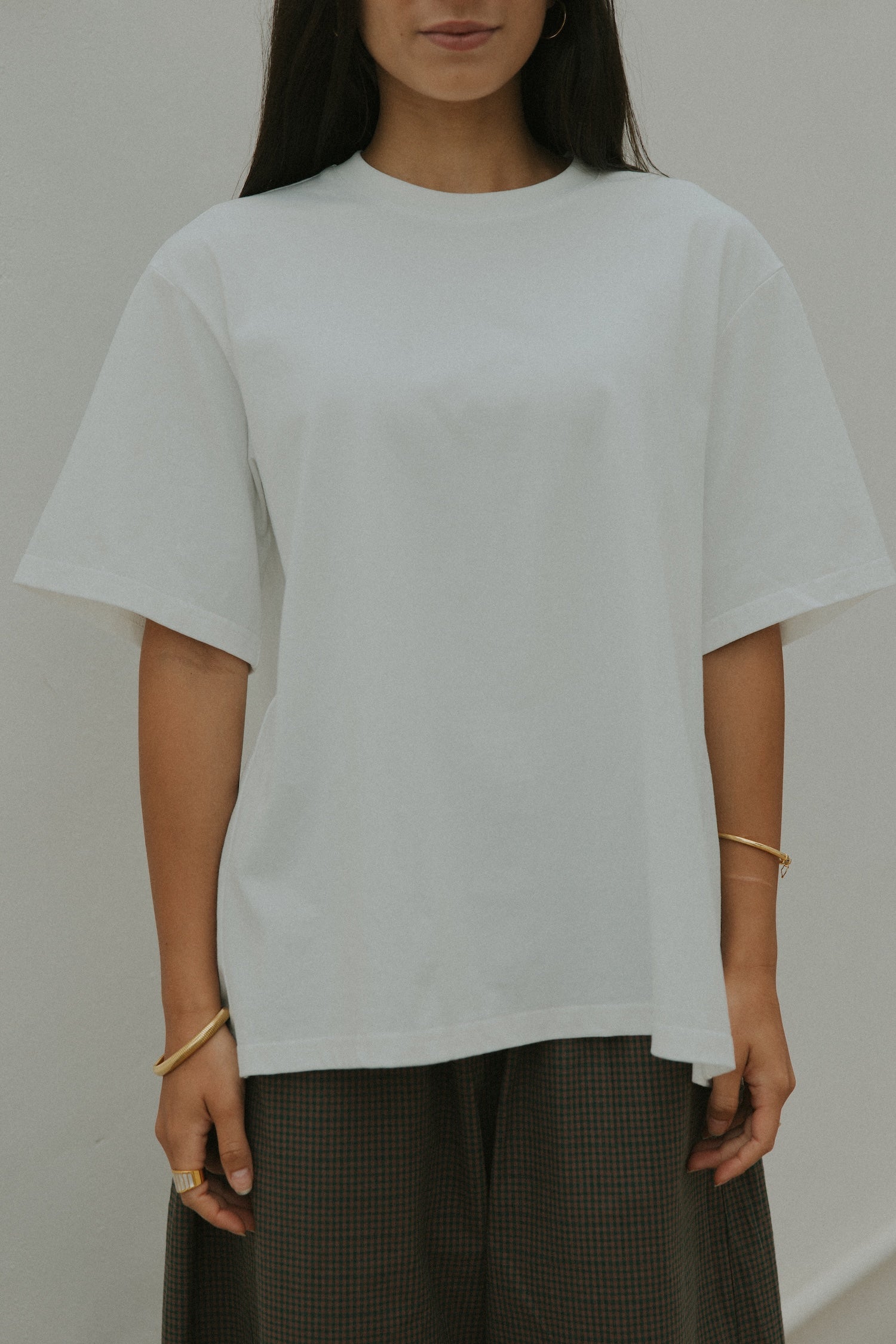Essential Oversized Cotton Tee | White
