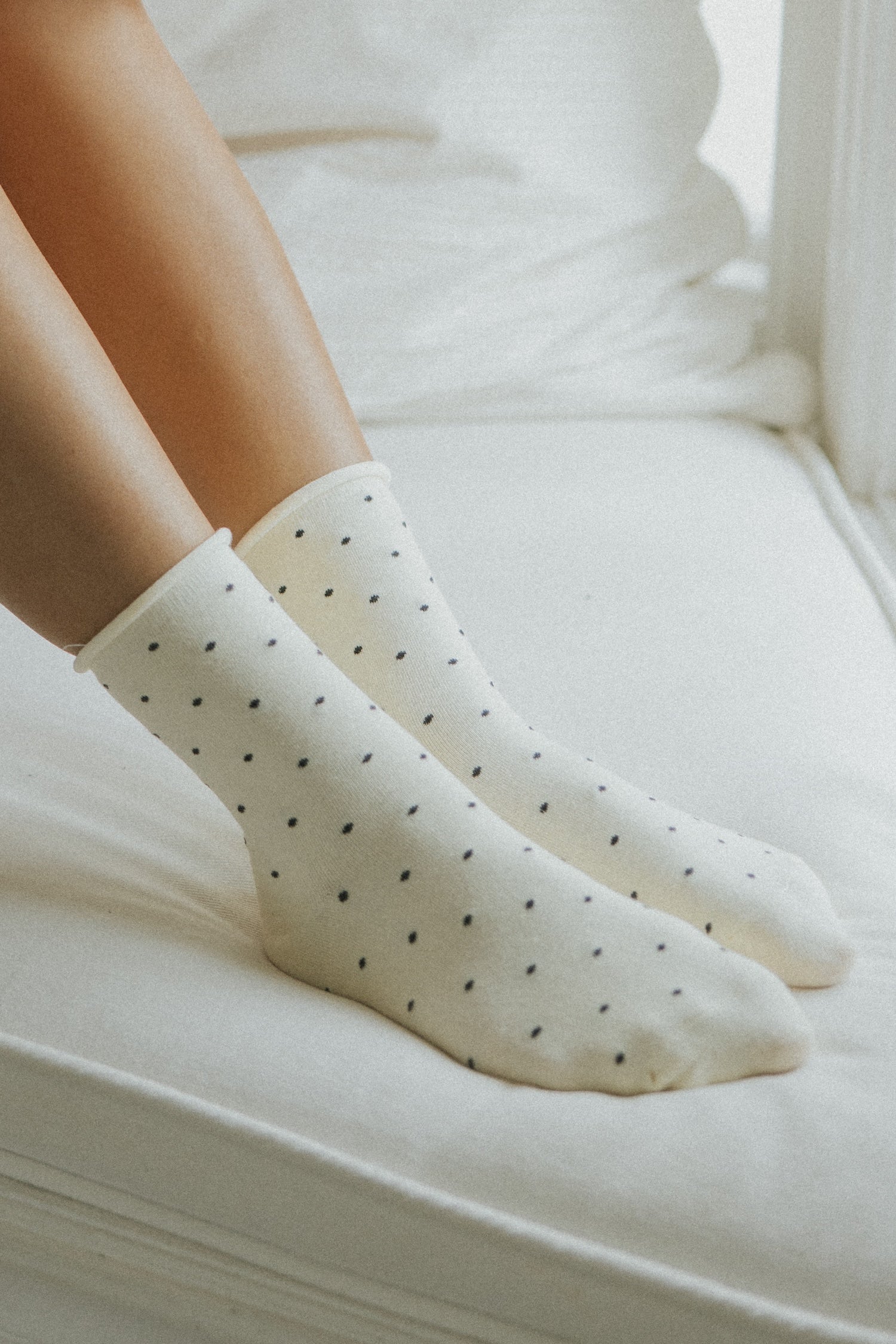 Cotton Polka Dot Socks