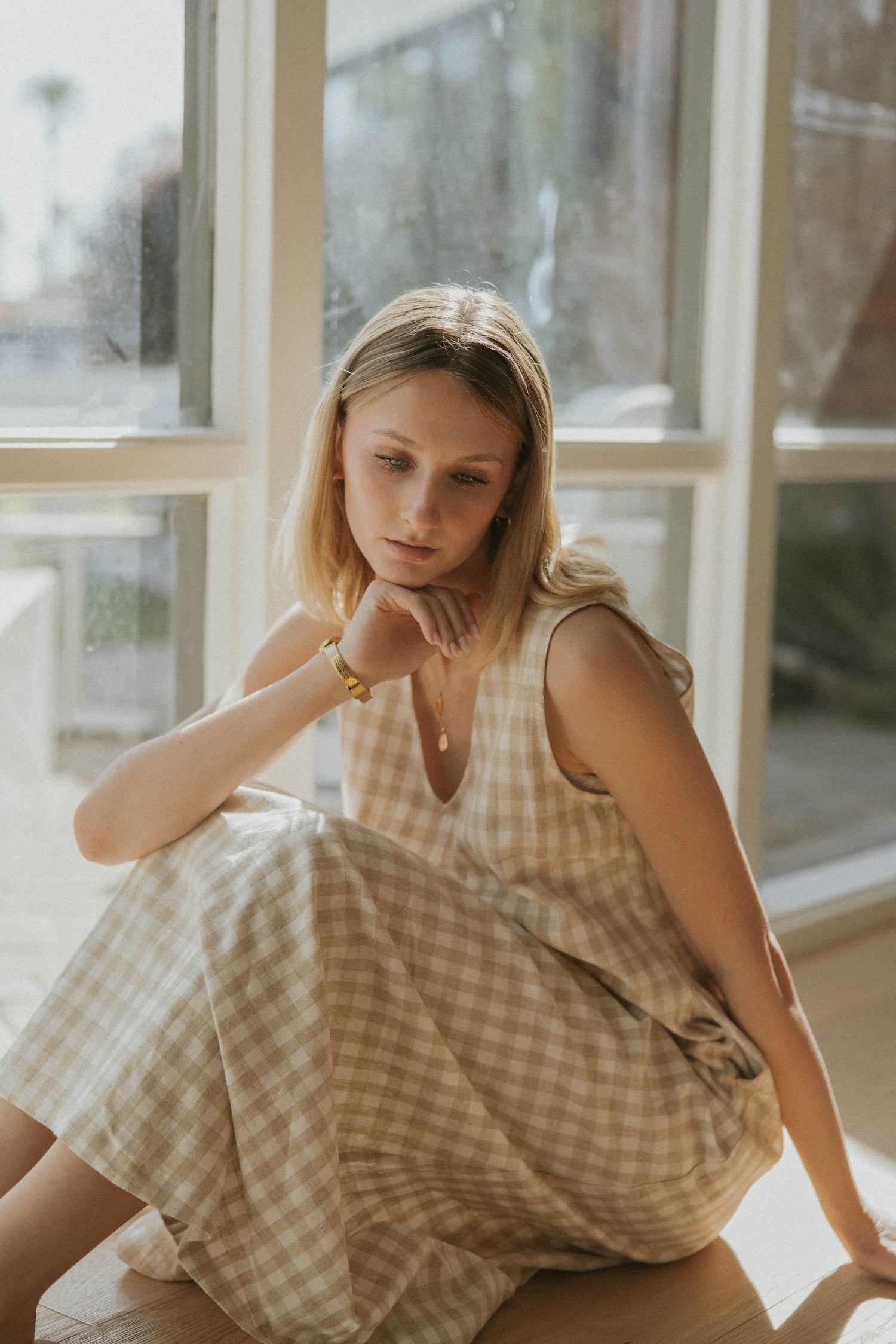Pradera Dress in Gingham