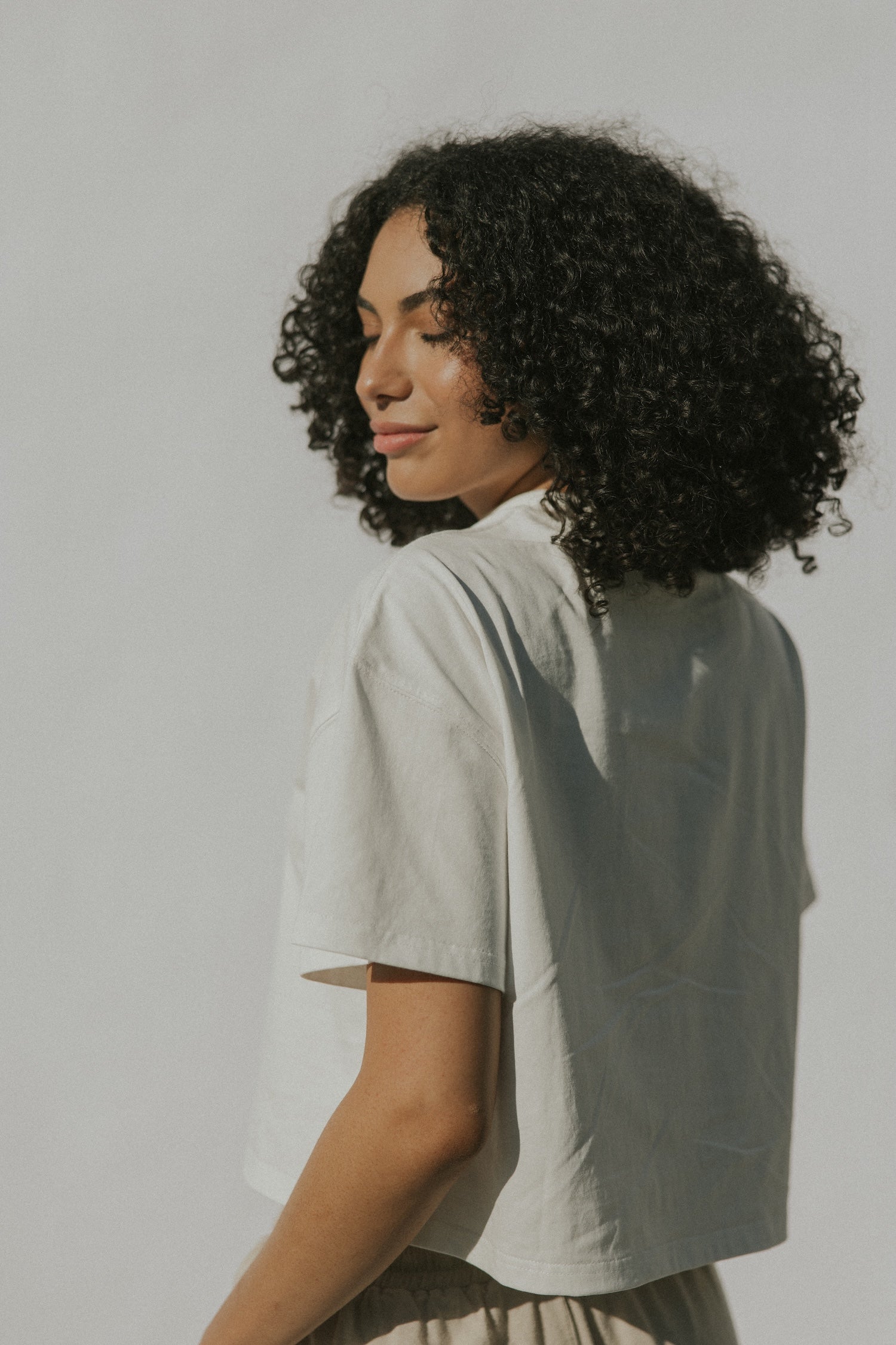 Essential Cotton Boxy Tee | White