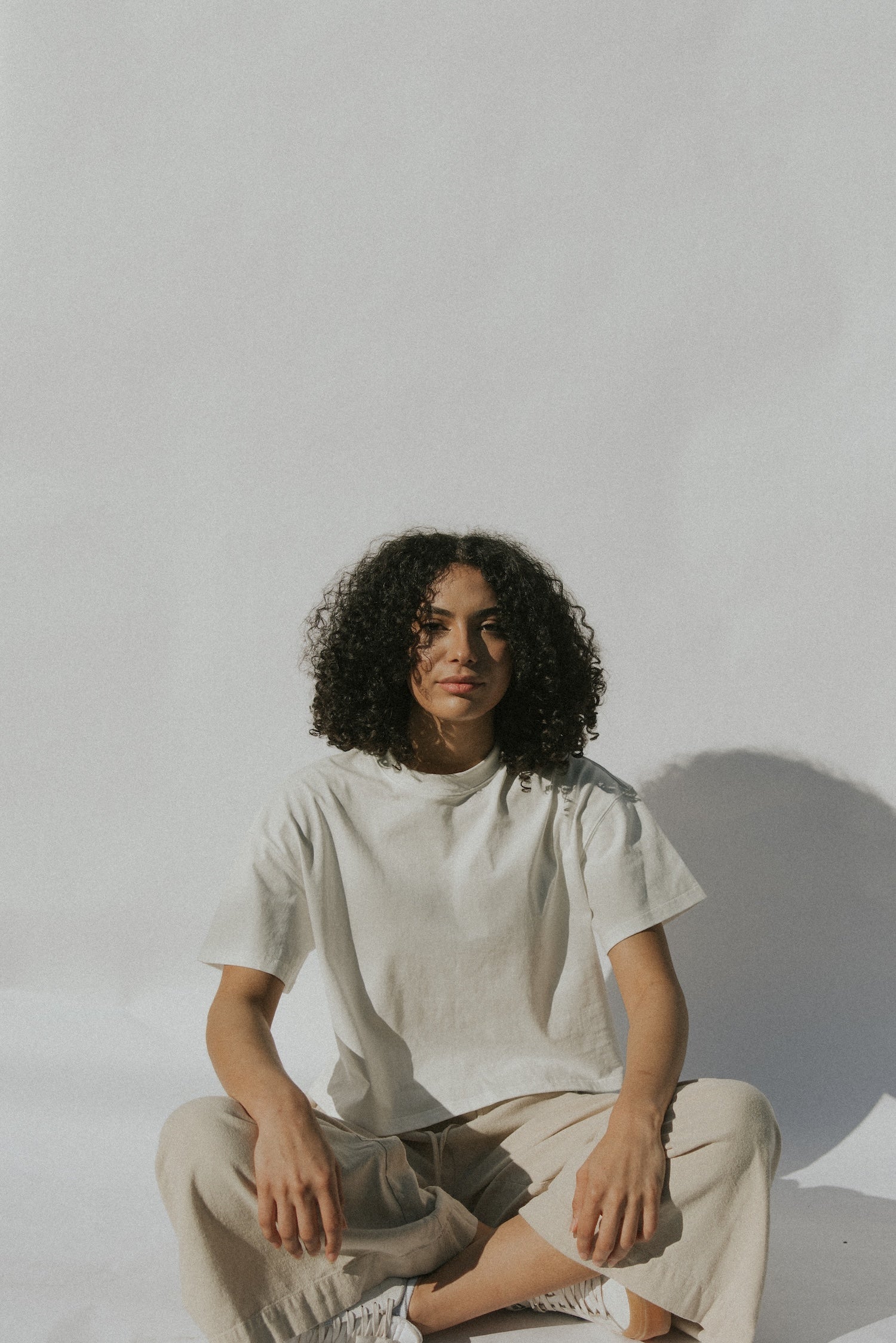 Essential Cotton Boxy Tee | White