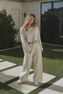 Zoe Thermal Ribbed Pant | Fog