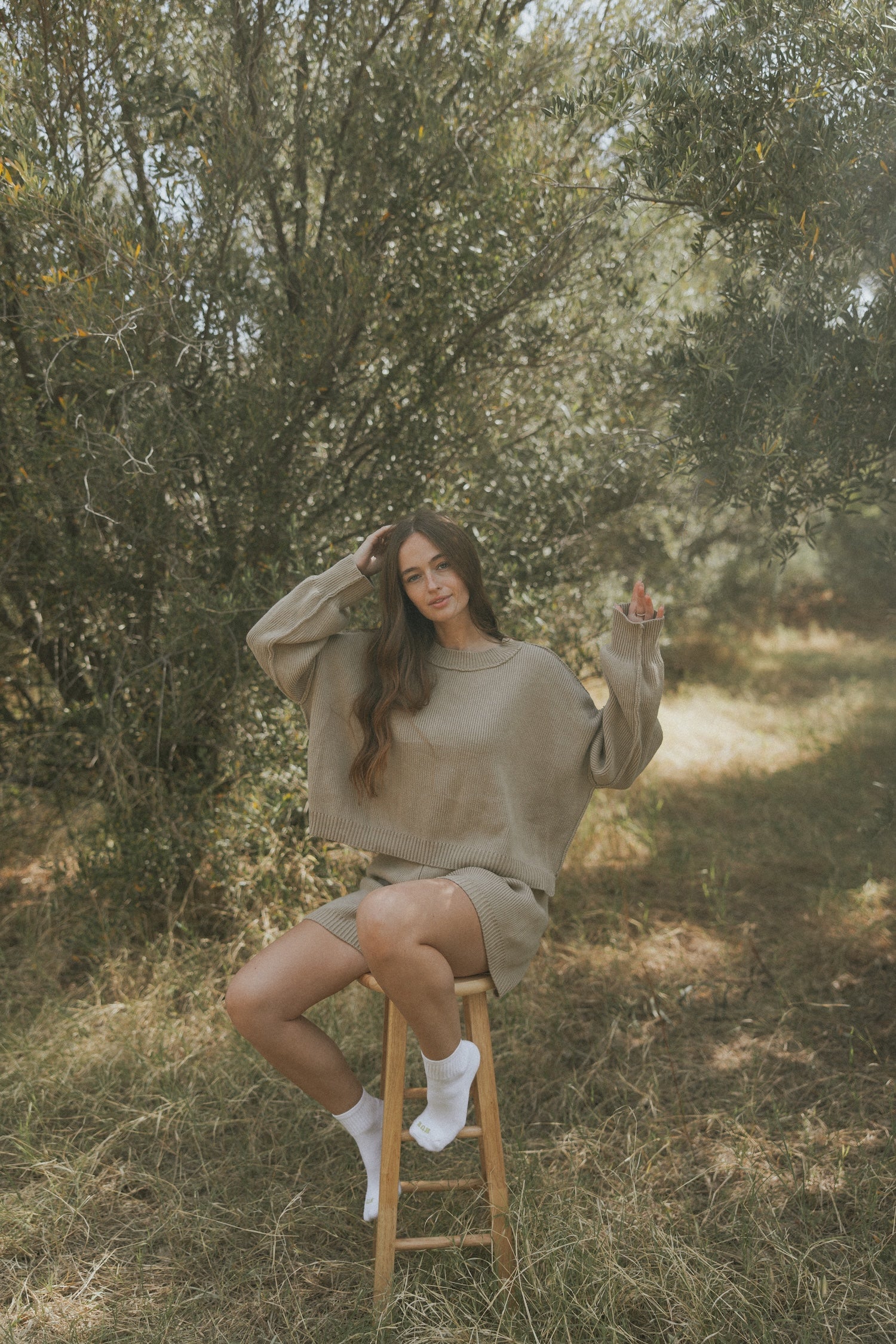 Juneau Shorts in Alabaster | Knit Sweater Shorts – Altair The Label