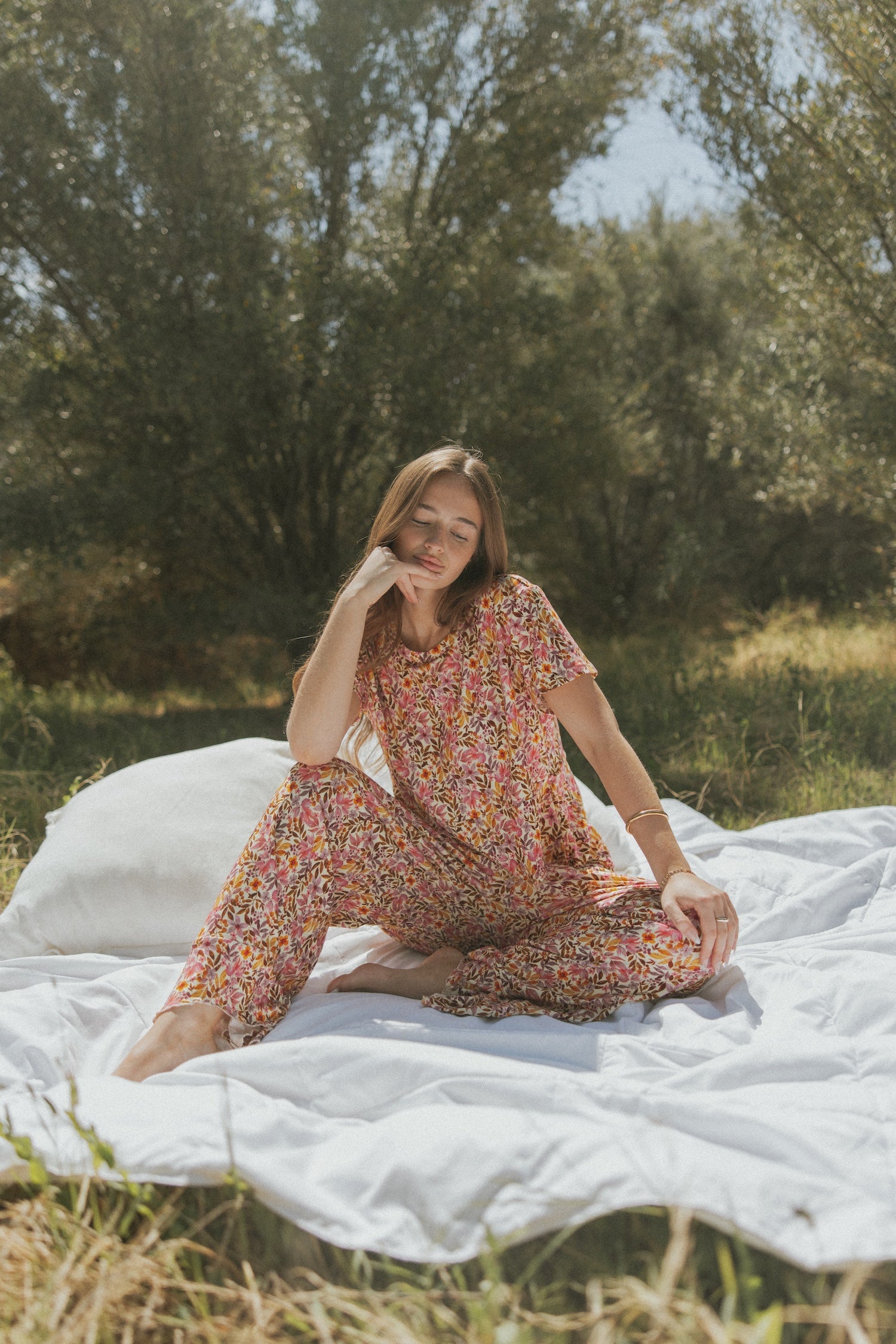 Blossom Top Fuchsia | Floral Pajama – Altair The Label