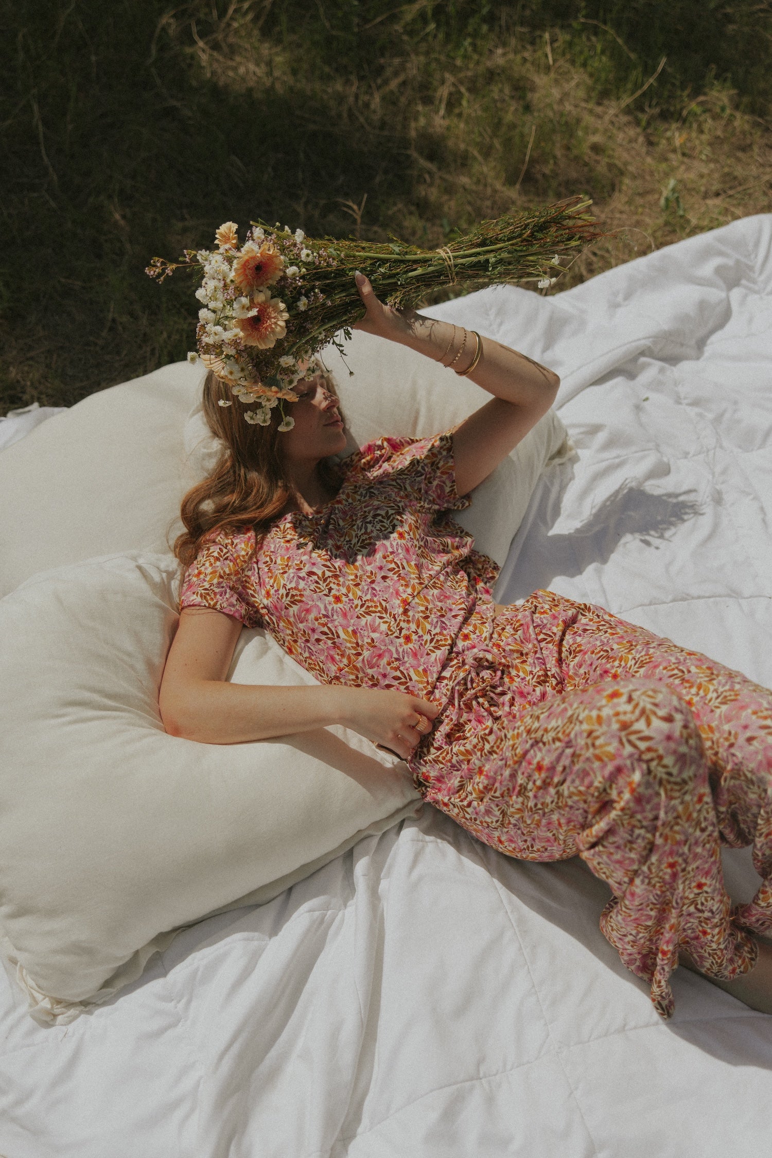 Blossom Pant in Fuchsia | Floral Pajama – Altair The Label