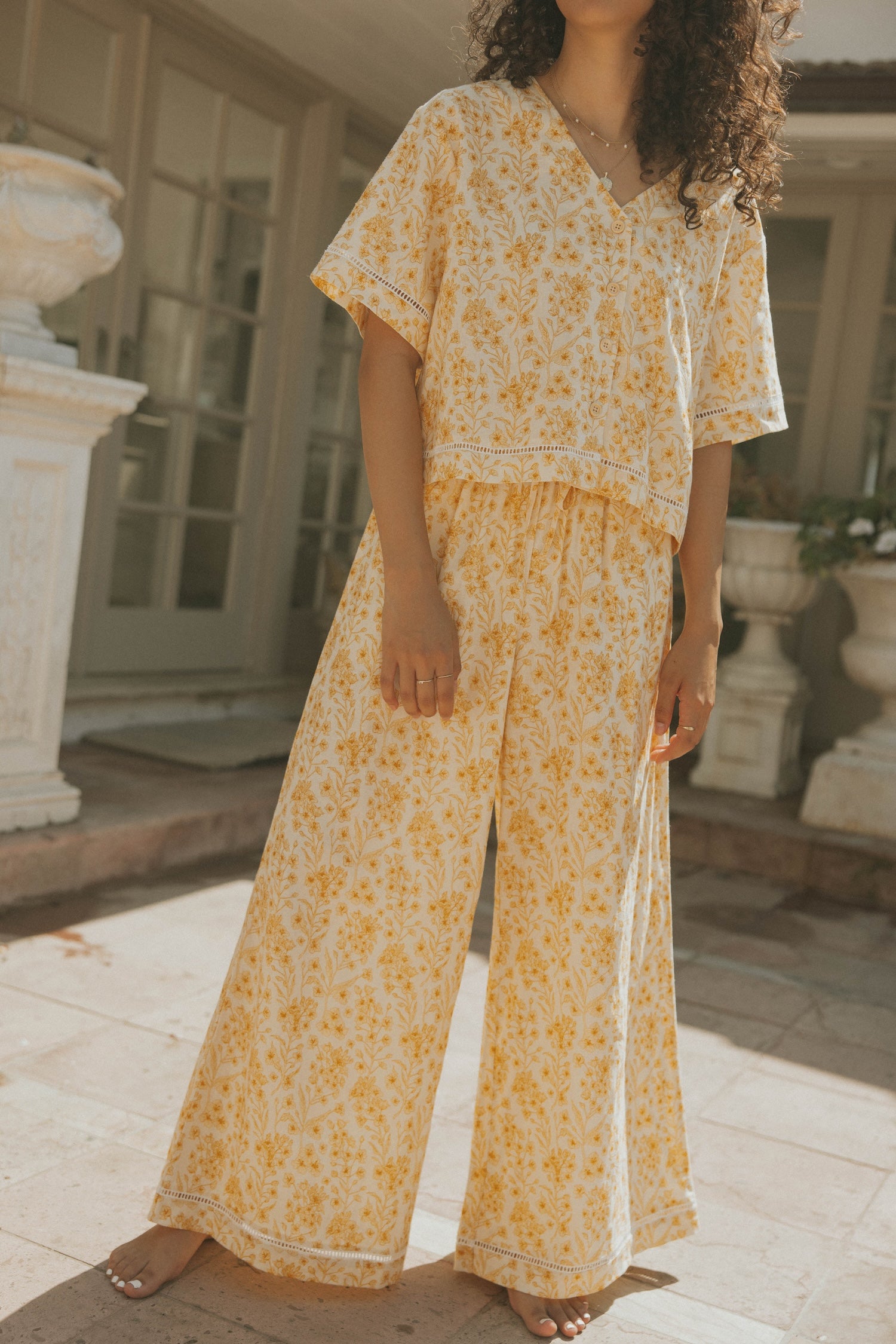パンツ LEONARD Flower Silk Short Pant 51af0fdf42ebeb6353844fd308f1c6