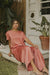 Matching silk sleepwear set for women.