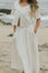 White two piece skirt set and linen two piece set. 