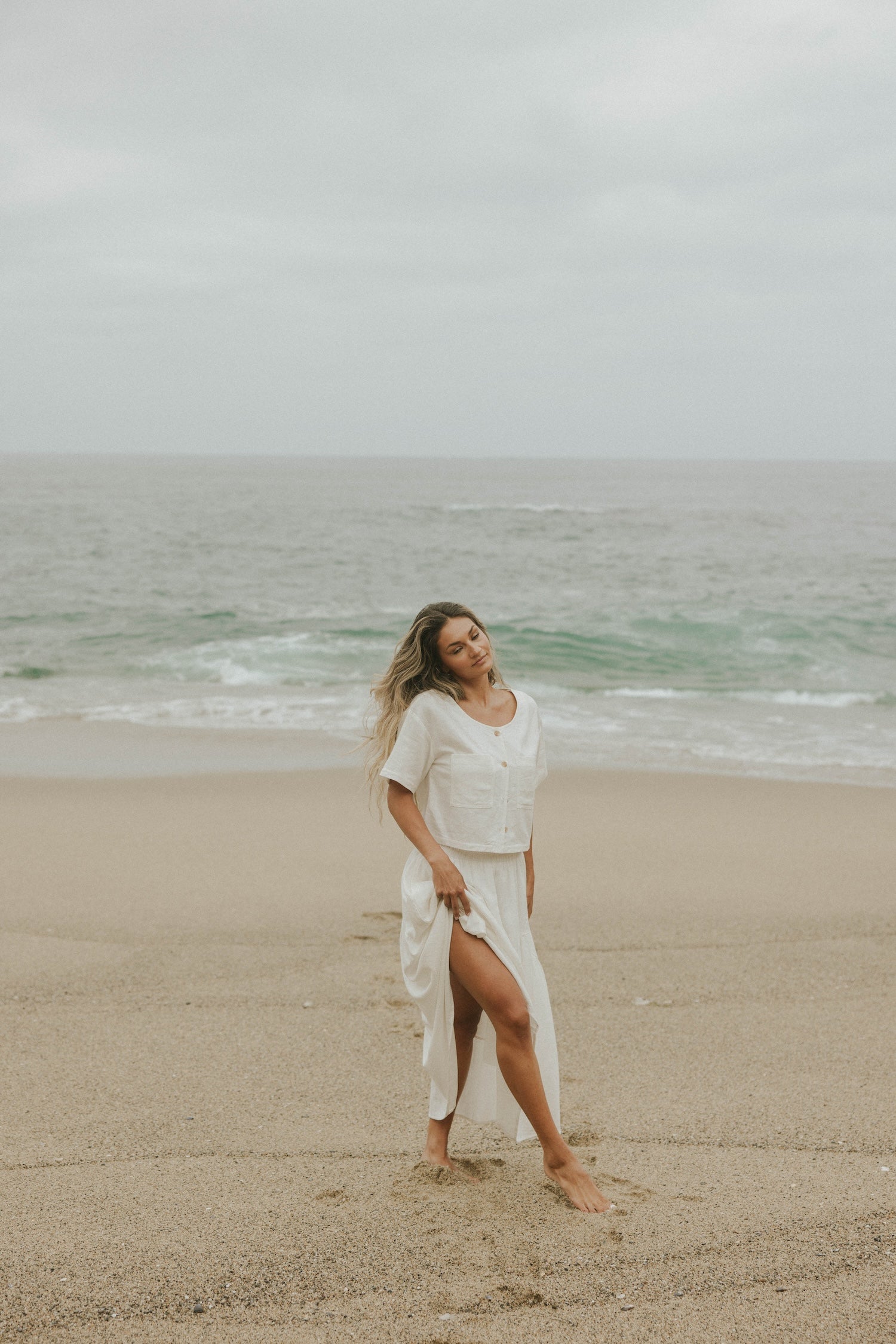 White Two Piece Skirt Set | Isla Set in White – Altair The Label