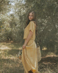 Isla Top in Honey | Yellow Short Sleeve Blouse