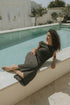 Short sleeve summer one piece set for women.