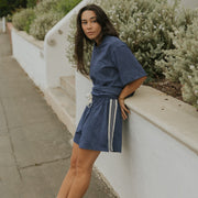 Quinn Track Shorts | Navy