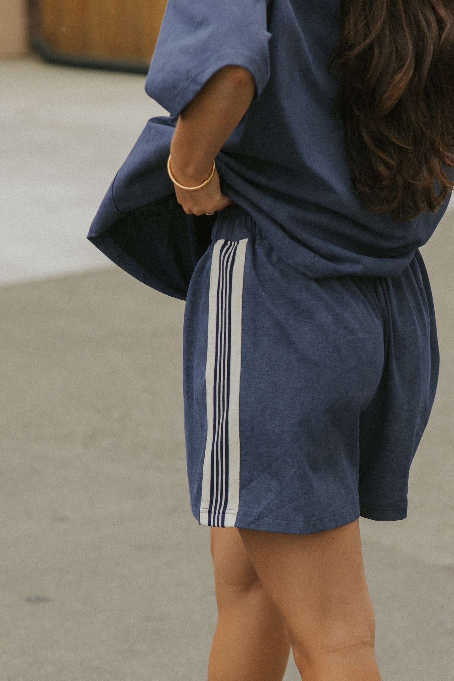 Quinn Track Shorts | Navy