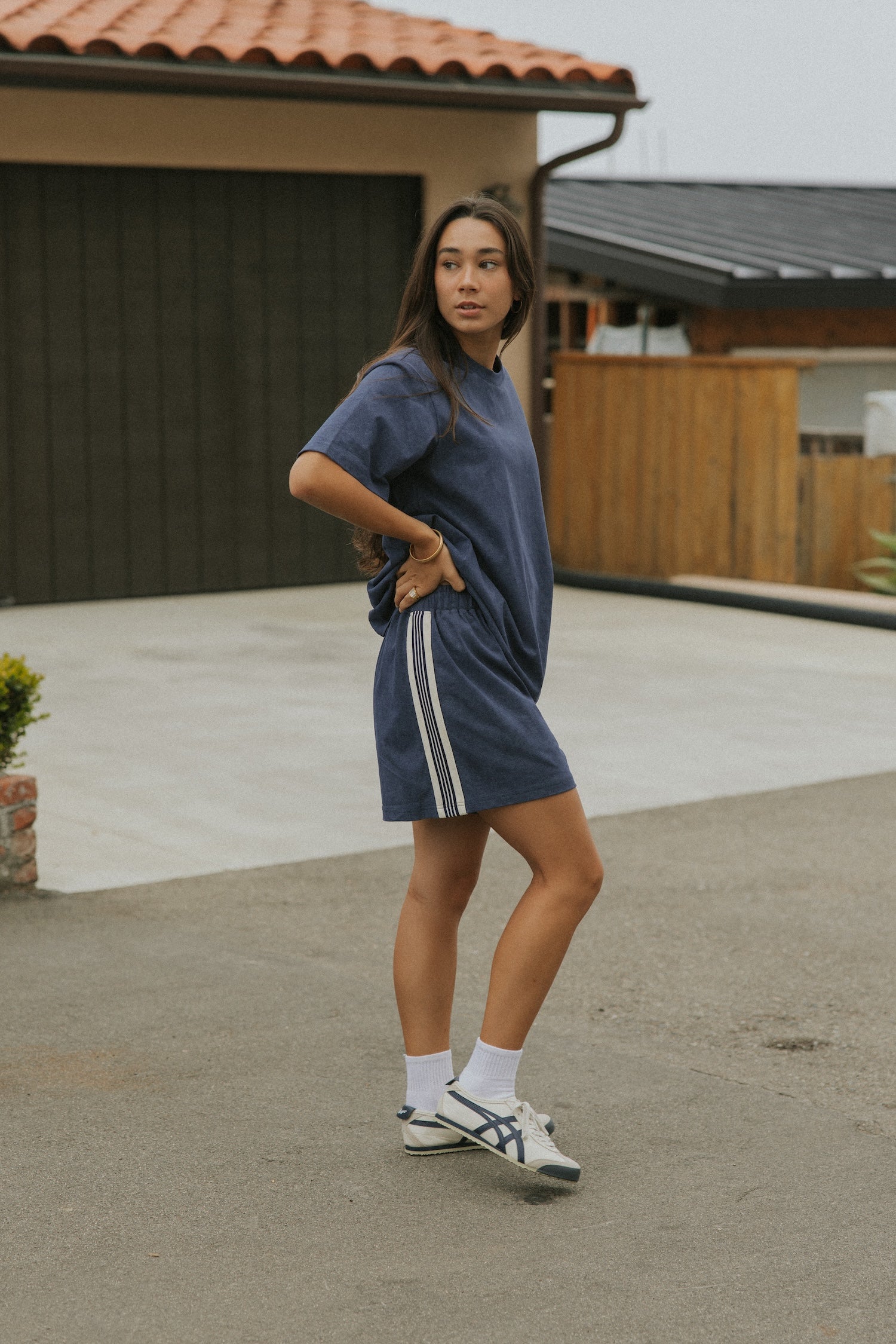 Quinn Track Shorts | Navy