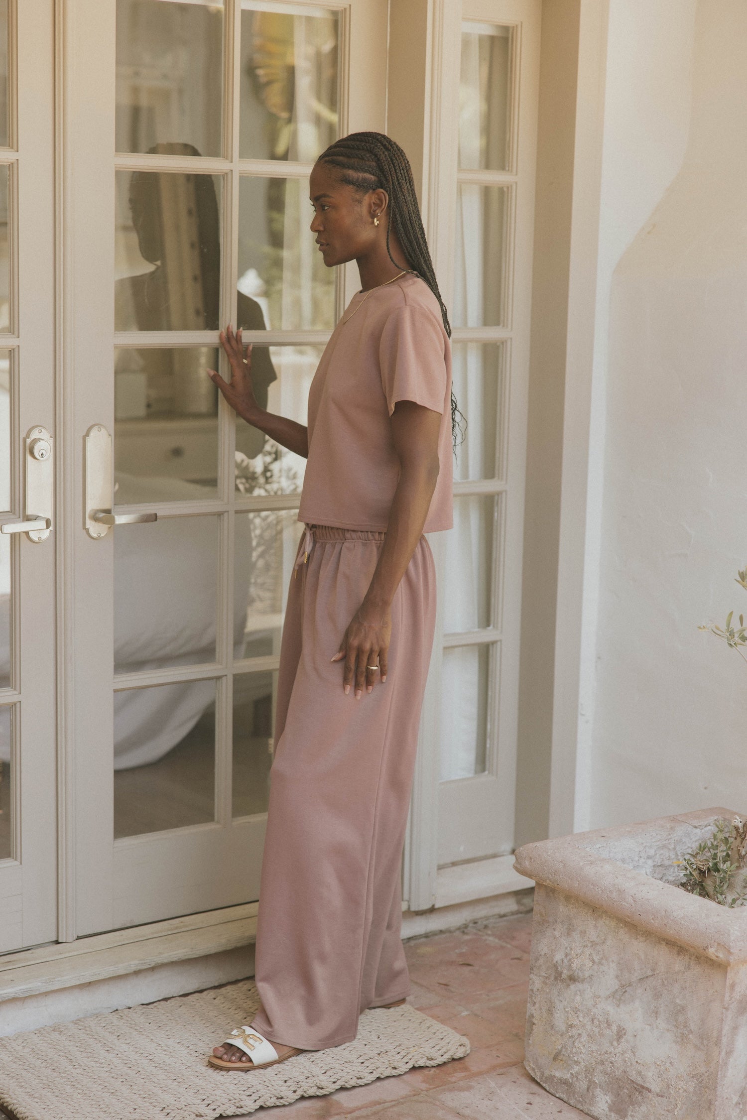 Shana Oversized Sweat Pant | Mauve – Altair The Label